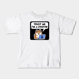 Shiba Inu Trust me I'm a DogTOR Cybersecurity Kids T-Shirt